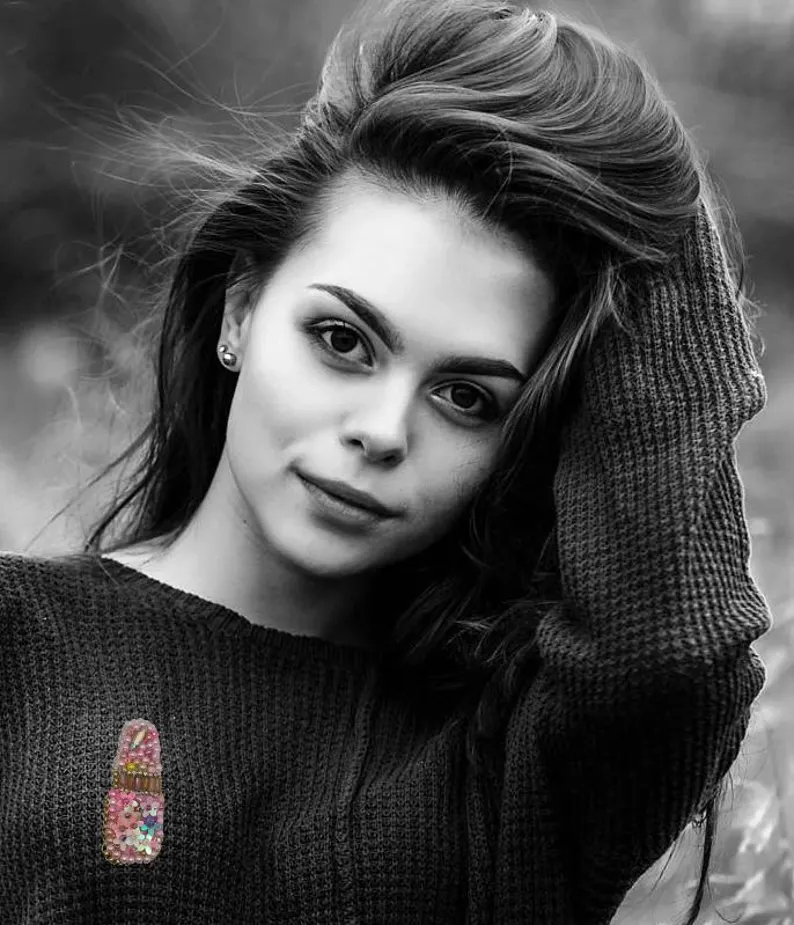 Brooch Lipstick - Pink color - Image 4